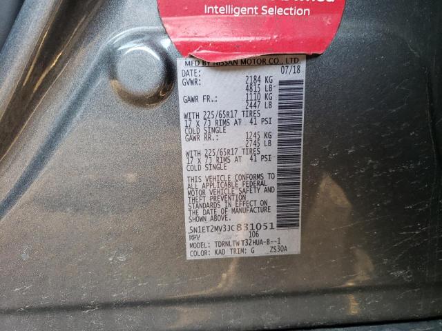 5N1ET2MV3JC831051 Nissan Rogue Sv Hybrid