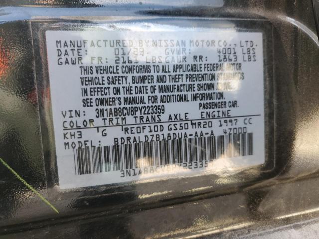 3N1AB8CV8PY223359 Nissan SENTRA SV