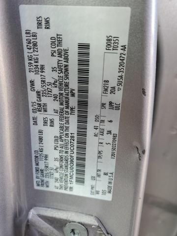1FMCU0G90FUC07281 Ford ESCAPE SE