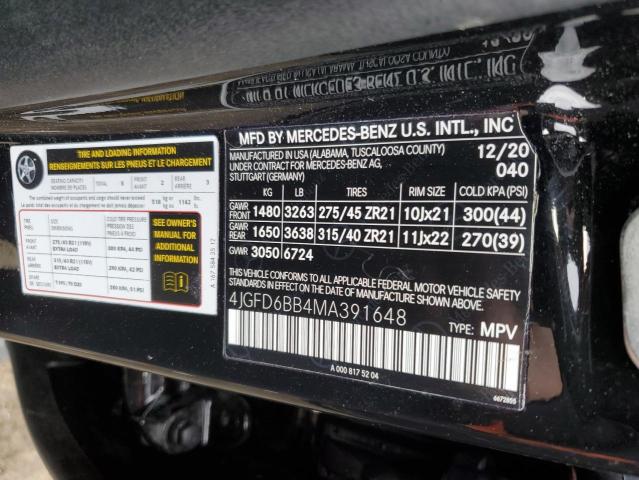 4JGFD6BB4MA391648 Mercedes-Benz Gle Coupe Amg 53 4matic