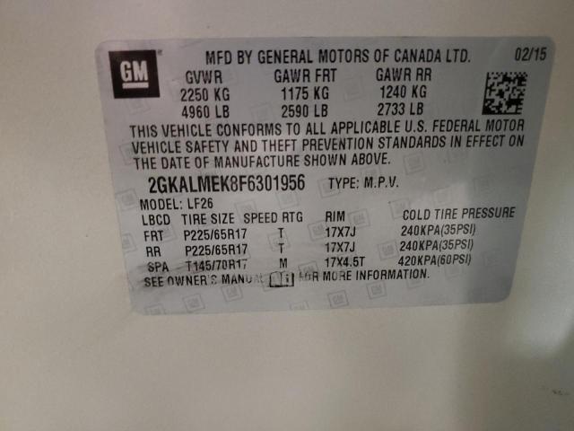 2GKALMEK8F6301956 GMC Terrain Sle