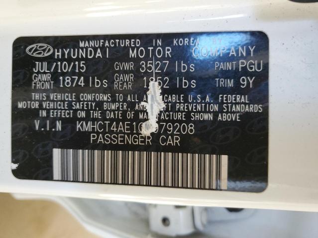 KMHCT4AE1GU979208 Hyundai ACCENT SE