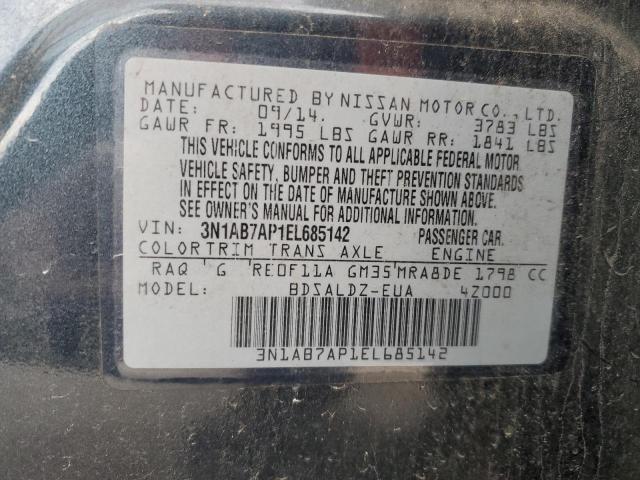 3N1AB7AP1EL685142 Nissan SENTRA S