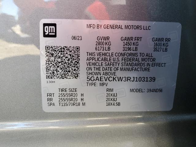 5GAEVCKW3RJ103139 Buick Enclave Avenir