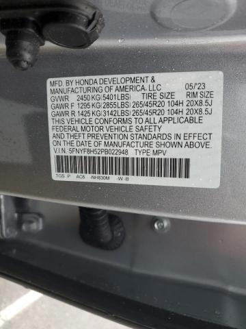 5FNYF8H52PB022948 Honda Passport Exl