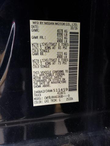 1N6BA1F34HN511459 Nissan TITAN XD S
