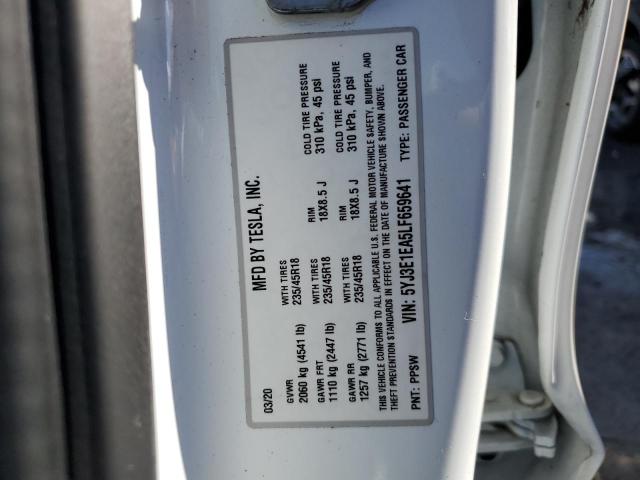 5YJ3E1EA5LF659641 Tesla MODEL 3