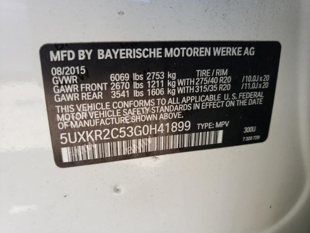 5UXKR2C53G0H41899 BMW X5 Sdrive35i
