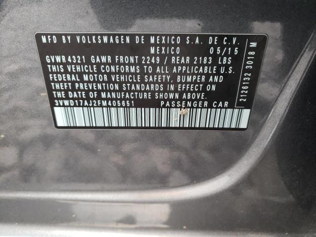 3VWD17AJ2FM405651 Volkswagen JETTA SE