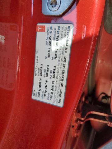 5YJ3E1EA1JF010433 Tesla MODEL 3