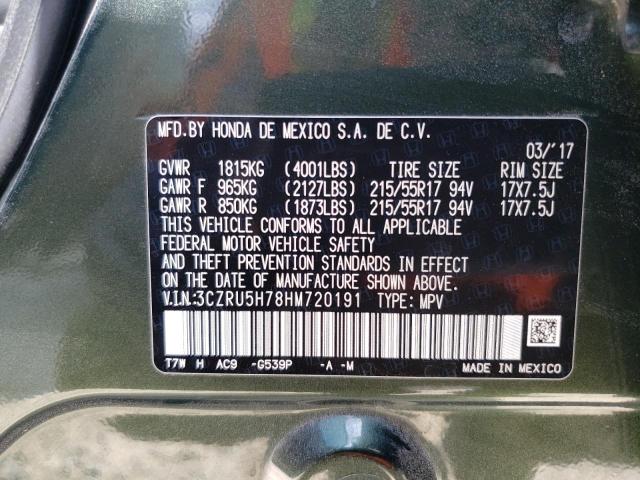 3CZRU5H78HM720191 Honda Hr-v Exl