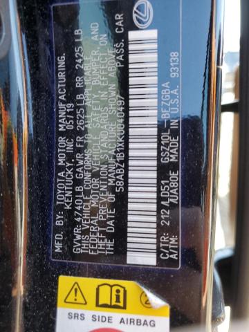 58ABZ1B1XKU040497 Lexus ES 350