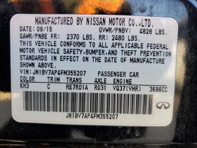 JN1BV7AP4FM355207 Infiniti Q50 BASE
