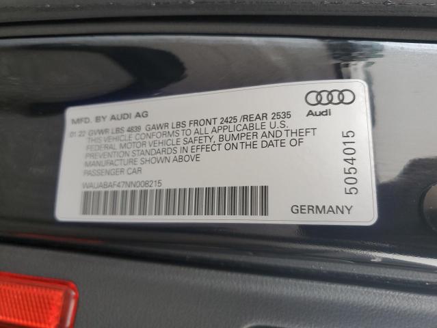 WAUABAF47NN008215 Audi A4 Premium 40