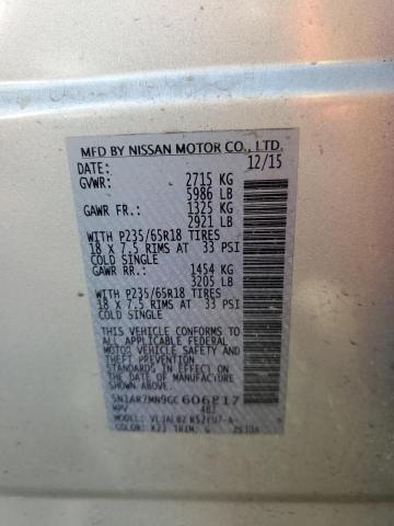 5N1AR2MN9GC606817 Nissan Pathfinder S