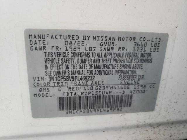 3N1CP5BV9PL469232 Nissan KICKS S