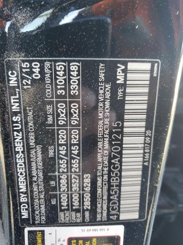 4JGDA5HB5GA701215 Mercedes-Benz Gle 350 4matic