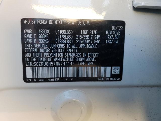 3CZRU6H57NM744143 Honda HR-V EX