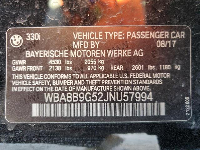 WBA8B9G52JNU57994 BMW 330 I