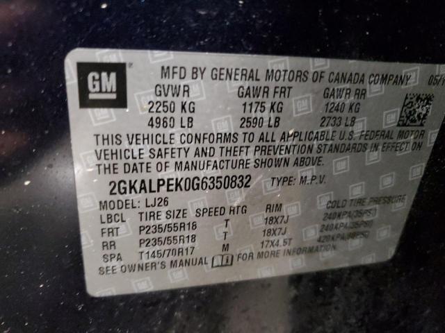 2GKALPEK0G6350832 GMC Terrain Slt