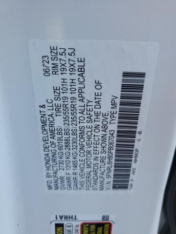 5FNRL6H80PB067043 Honda Odyssey Touring