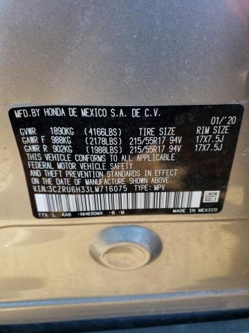 3CZRU6H33LM716075 Honda HR-V LX