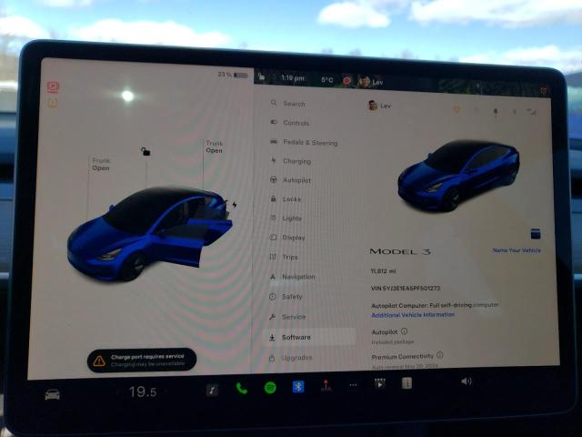5YJ3E1EA5PF501273 Tesla MODEL 3