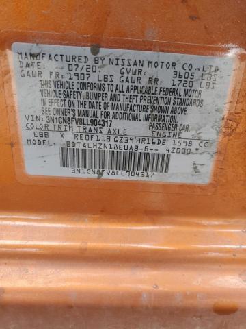 3N1CN8FV8LL904317 Nissan VERSA SR
