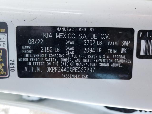 3KPF24ADXPE527297 KIA FORTE LX