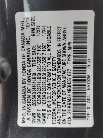 2HKRM3H48GH561077 Honda CR-V SE