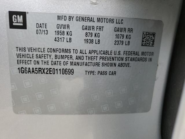 1G6AA5RX2E0110699 Cadillac ATS