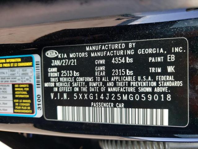5XXG14J25MG059018 KIA K5 LXS