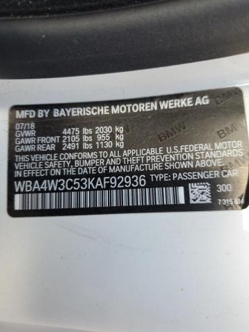 WBA4W3C53KAF92936 BMW 430I