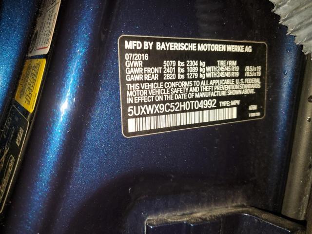 5UXWX9C52H0T04992 BMW X3 Xdrive28i