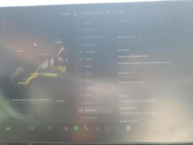 5YJYGDEE5MF187592 Tesla Model Y