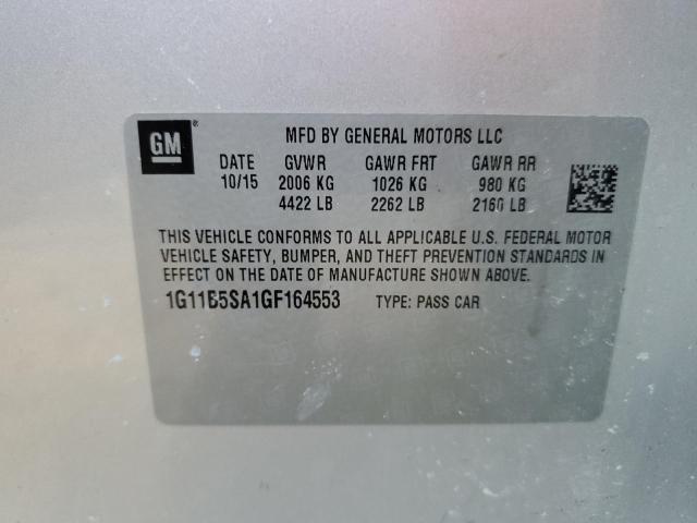 1G11B5SA1GF164553 Chevrolet Malibu Limited Ls