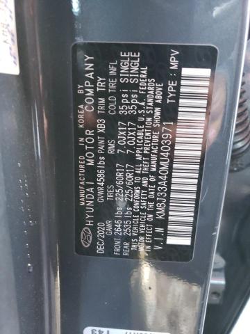 KM8J33A40MU403971 Hyundai Tucson Limited