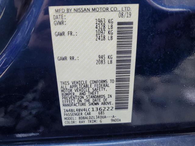 1N4BL4BV4LC136222 Nissan ALTIMA S