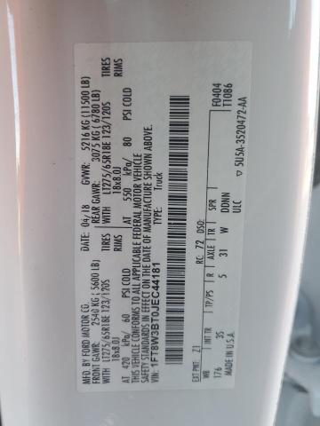 1FT8W3BT0JEC44181 Ford F350 Super Duty