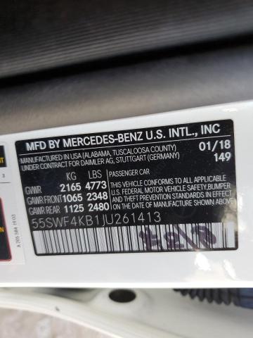 55SWF4KB1JU261413 Mercedes-Benz C 300 4matic