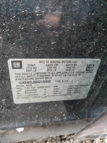 1GKKNXLS8HZ176435 GMC Acadia Denali