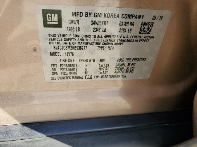 KL4CJCSM2KB936277 Buick Encore Essence