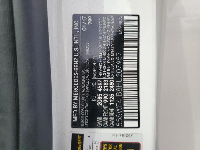 55SWF4JB8HU207957 Mercedes-Benz C 300