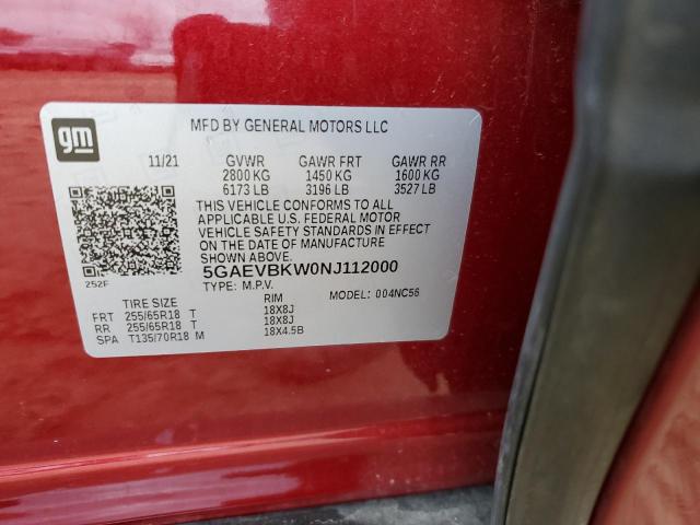 5GAEVBKW0NJ112000 Buick Enclave Premium
