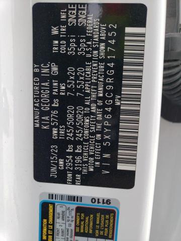5XYP64GC9RG417452 KIA Telluride S