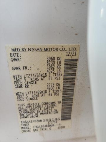 1N6AA1FB2NN100186 Nissan Titan Xd Sv
