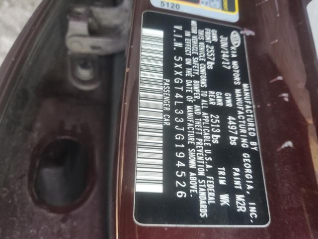 5XXGT4L33JG194526 KIA Optima Lx