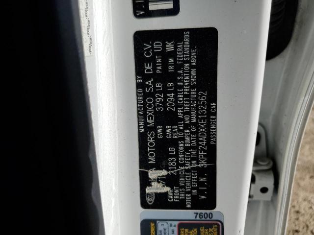 3KPF24ADXKE132562 KIA FORTE FE