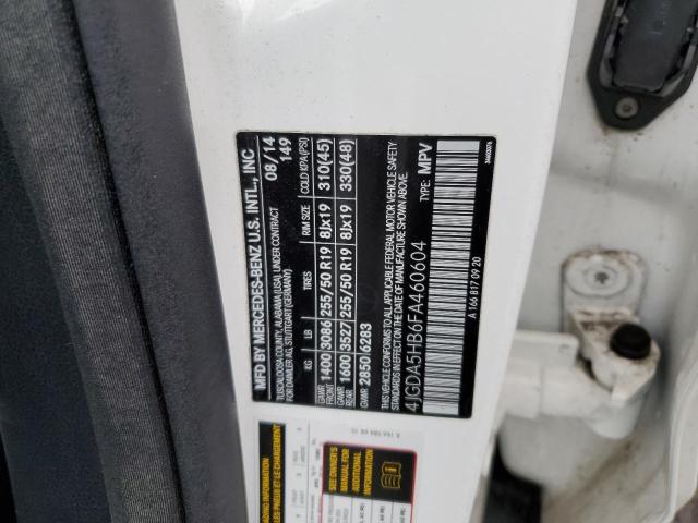 4JGDA5HB6FA460604 Mercedes-Benz Ml 350 4matic
