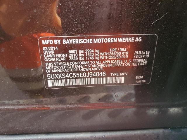 5UXKS4C55E0J94046 BMW X5 Xdrive35d